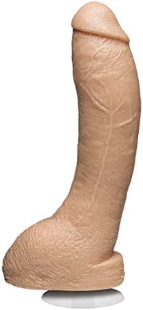 Doc Johnson Jeff Stryker Realistic Cock with Suction Base, 10 Inch, Flesh White