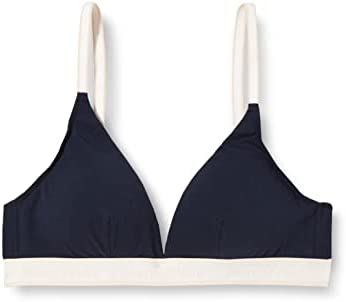 Marc O’Polo Body & Beach Women's W-Triangle Bra Padded Lingerie, Nachtblau, Standard