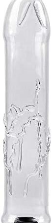 iTimo Hollow Glass Dildo, Transparent Butt Plug, Can Add Hot / Ice Water, 20 cm