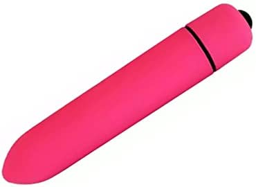Bullet Vibrator Mini Sex Toy Ladies Massager Clitoris Battery Operated Vagina Adult Stimulator Water Resistant (Pink)