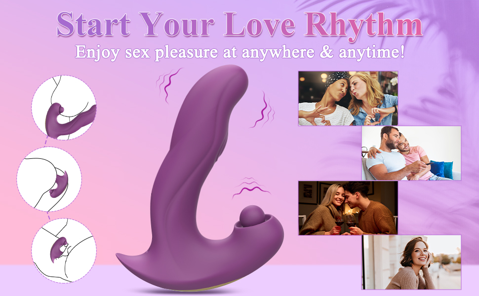 Sex toys4women with 5 Flapping and 10 Vibrating Modes Realistic Dido