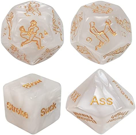 Sex Dice, Naughty Dirty Dice for Sex Gaming for Adults Couples Dice Adults Bedroom Toy,Sex Dice for Couples Sex Play,Sex Games for Couples Positions Fun Kinky Sets 4 Pack,Sex and Sensual Store Adult