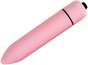 Bullet Vibrator Mini Sex Toy Ladies Massager Clitoris Battery Operated Vagina Adult Stimulator Water Resistant (Baby Pink)