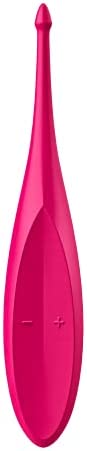Satisfyer, Lay-on Vibrator, tip Vibrator, “Tip Vibrator”, 17.5 cm, Waterproof, Rechargeable, Skin-Friendly Silicone, Colour:Pink