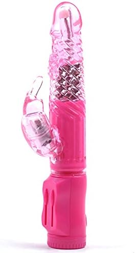 BeHorny Rabbit Vibrator Sex Toy, Multi-Function with Double Motors, Pink