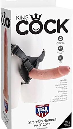 King Cock Strap-on Harness with 9-Inch Cock