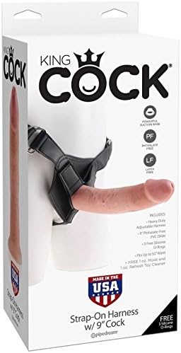 King Cock Strap-on Harness with 9-Inch Cock