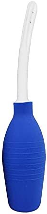 LIXBD Anal Douche Rubber Enema Bulb Washing Cleaning Kit 310ml for Men and Women(Blue)