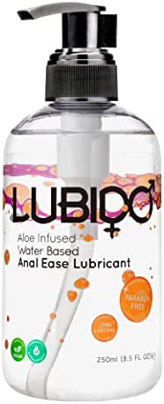 Lubido Aloe Infused Anal Ease Water Based Gel Lube - 250ml