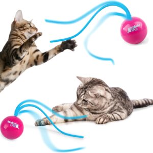 AFP Automatic Lifelike Prey's Tail Teaser Toy,2-in-1 Interactive Cat Toys Exercise Toy for Kitten Automatic Irregular Moving Cat Toy,Stimulate Cats' Hunting Instincts, Exercise Cat Wand Toy for Cats