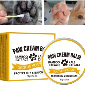 Cat Paw Balm - 60g Paw Paw Care Cream - Dry Paw Balm for Repairing Dry Cracked Skin, Dog Cat Puppy Pet Accessories