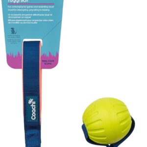 Coachi Tuggi Ball - Interactive Dog Toy for Tug of War & Play. Strong & Comfortable, Stretchy Bungee Handle, Reward Training, Interrupting Biting & Chewing. Ideal For Agility and Suitable for Puppies