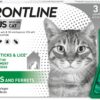 FRONTLINE Plus Flea & Tick Treatment for Cats and Ferrets - 3 Pipettes