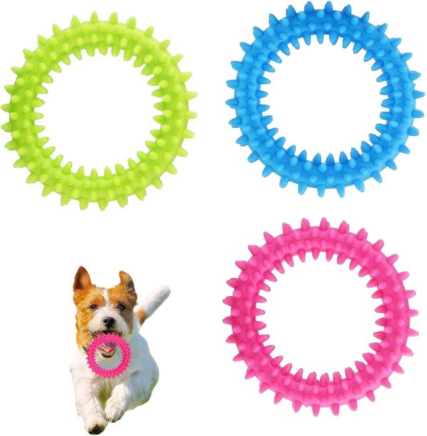 Koorium Puppy Teething Toys, Dog Toys,Puppy Toys,3PCS Puppy Chew Toys from 8 Weeks Small Dog, Cleaning Teeth Toys for Dogs Oral Teeth Soothe Itching Puppy Chew Toys ﻿