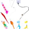 Luckious Brand 7PCS Hanging Door Cat Toys - Interactive Entertainment for Indoor Cats and Kittens, Self-Play Cat Toys to Keep Your Feline Friend Active and Happy