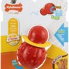 Nylabone Rubber Cone Dog Chew Toy, Bacon Flavour, Stuff with Treats, Peanut Butter and Food, XS for dogs 0-7kg,Red