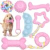 Ousiya 8 Pack Puppy Toys Set,Puppy Chew Toys,Puppy Teething Toys From 8 Weeks,Dog Toys for Small Dogs Training and Playtime