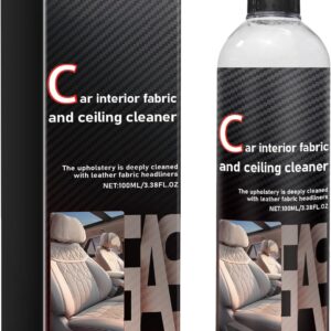 Reepetty Floor Cleaner Car Care Products 100ml Car Leather Fabric Cleaner Interior Leather Polish 100ml Concentrate Floor (Black, One Size)