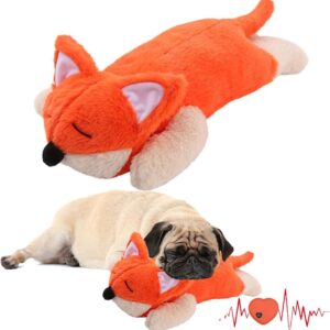 Speedy Panther Heartbeat Toy for Puppy, Fox Puppy Toy with Heartbeat, Dog Training Toy for Separation Anxiety Relief, Behavioral Aid for Pets - Fox