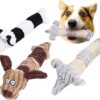 Speedy Panther Plush Puppy Dog Toy Set, Dog Toys for Small Dogs, Puppy Toys From 8 Weeks, Plush Dog Toys for Small Medium Dogs