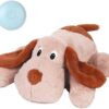 WEOK Puppy Heartbeat Stuffed Animal for Separation Anxiety Relief, Heartbeat Puppy Toy Dog Anxiety Calming Behavioral Aid Plush Toy for Dogs Cats Pets