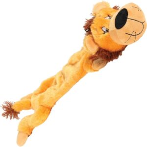 happypet "Mad About Pets" Plush Lion Wild Crinkler Dog Toy