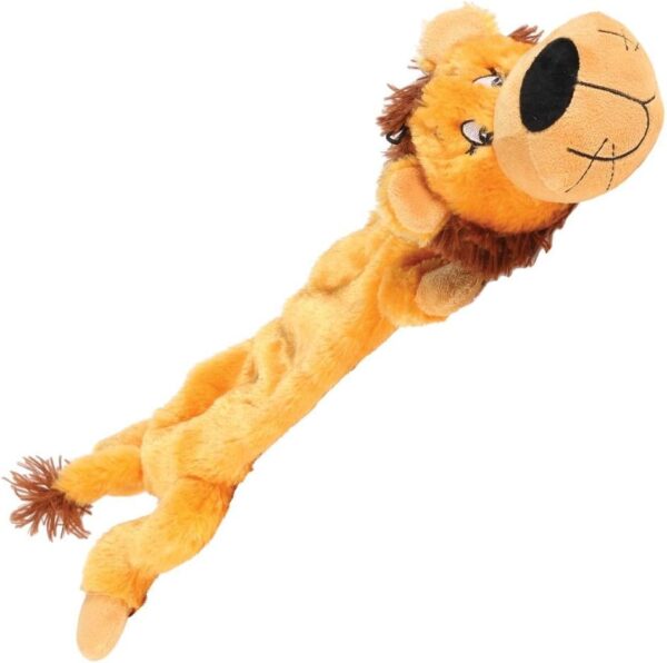 happypet "Mad About Pets" Plush Lion Wild Crinkler Dog Toy