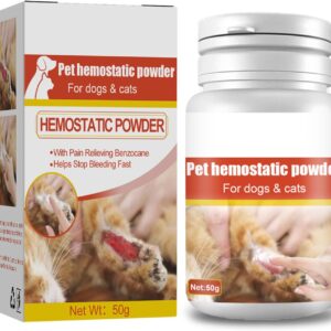 BELOWSYALER Styptic Powder Stop Bleeding Irritation Relief Suitable For Cats Dogs Or Other Pets Pet Wound And Skin Care Powder