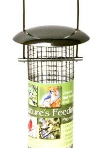 Blue Bibbon Pet Products Nature's Feeding Time Deluxe Nut Feeder, Small, Gun Metal