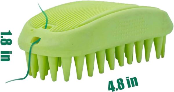 Dog Cat Grooming Brush Pet Massage Brush,Silicone Shower Wash Curry Brush,Dog Hair Deshedding Remover Tool,Anti-skid Rubber Shampoo Brush Shower Bath Brush for Long&Short Hair Small Large Dog(Orange)