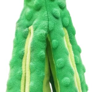 Senders Plush Dog Toy Octopus Dog Squeaky Toy Dog Plush Toy No Stuffing Pet Puppy Soft Toy Interactive Chew Toy for Small to Medium Dogs Training and Playing, Reduce Boredom Stress Relief (Green)