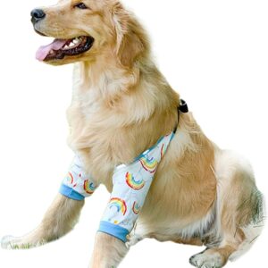 TAKOXIA Durable Print Dog Surgical Recovery Sleeve Puppy Elbow Knee Padded Support Wound Elbow Brace Pet Joint Knee Care Supply