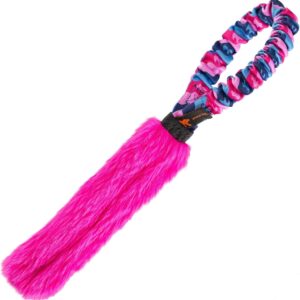 Tug-E-Nuff Pocket Fauxtastic | Durable Bungee Tug Toy for Dogs | Ideal for Interactive Dog Training and Dogs of all Ages | Made of Durable Faux Fur and Comes in 3 Vibrant Colours | 33cm (13inches)