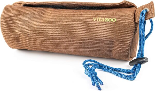 Vitazoo Dog Prey Dummy for Treats - Canvas Puppy Treat Pouch for Dry and Wet Food - Toy Pouches for Training & Snacks Retrieval