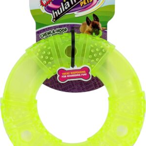 Jazwares Wham-O Pets Chewla-Hoop Treat Dispenser - Boredom Buster, Mentally Stimulating, Challenging Interactive Dog Toy