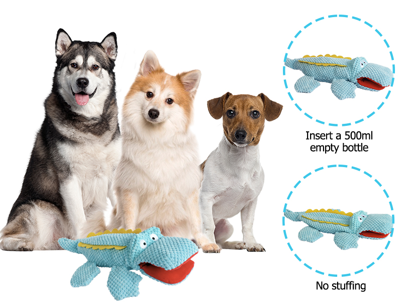 Crocodile Plush Dog Toy 