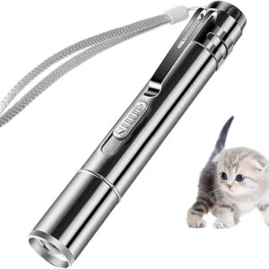 SUOXU Cat Toys,Led Pointer Cat Toys,Cat Chaser Toys -7 in 1 Function Cats Tracker -USB Rechargeable,Cat Interactive Toys Wand, Pet Cat Catch Single Interactive Exercise Cat Training Tool