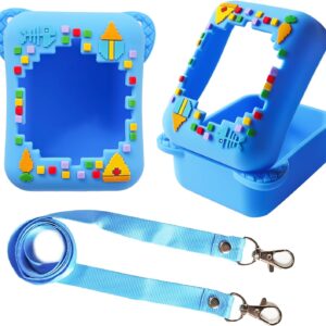 SHCHME Silicone Case for Bitzee Interactive Toy, Protective Cover Digital Pet Carry Case for Bitzee Interactive Toy (Blue)