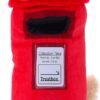 Woof² British Postbox Treat-Dispensing Soft Plush Squeaky Dog Toy - Pet Enrichment Gift, Durable Cute & Fun Toy for Interactive Play, Hide Treats & Food for Nose-Work Puzzle,Small Medium Large Dogs