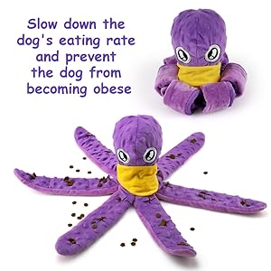 octopus dog toy