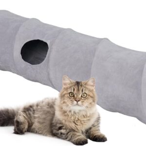 Beowanzk Cat Tunnel, Cat Tunnels for Indoor Cats, Cat Tunnels, Rabbit Tunnel, Rabbit Tunnels and Hides, Cat Tunnel Outdoor, Kitten Toys for Indoor Cats(L)