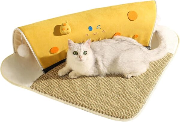 Qyljeiwred Cat Beds For Indoor Cats | Innovative Cat Bed Tunnel Cat Cave - Versatile Cat Play Tunnels, Cat Tubes For Entertainment, Deep Sleep, Exercise