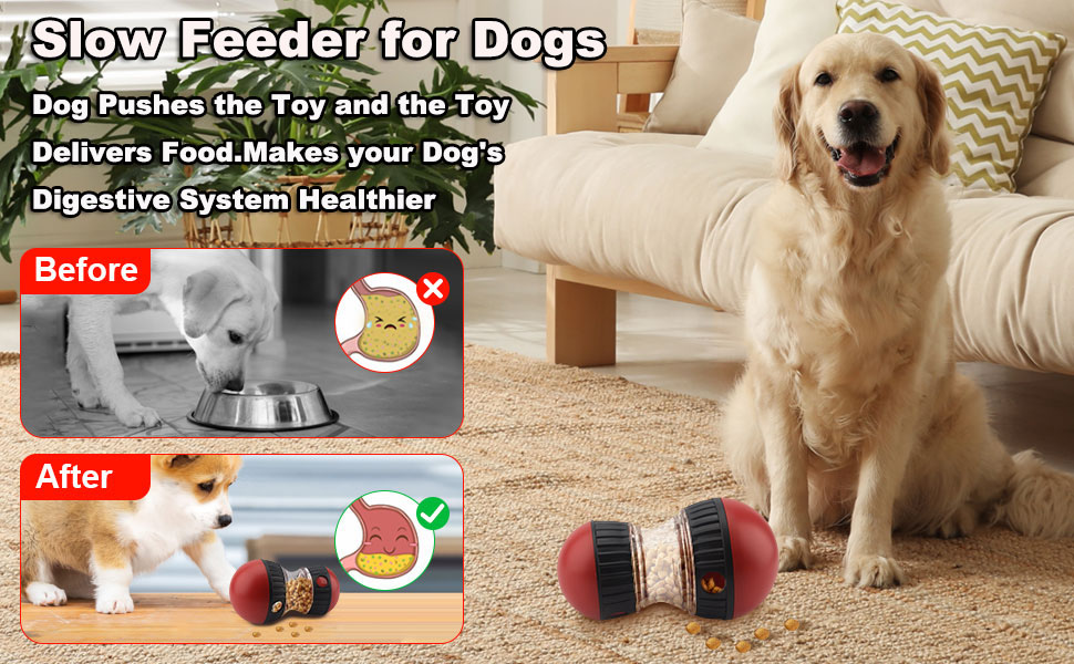 Adjustable Dog Treat Dispenser Dog Toy