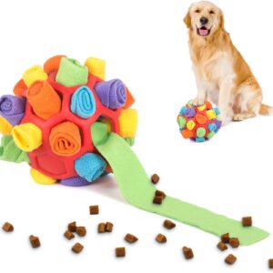 KIKIGOAL Foraging Snuffle Ball for Dogs, Snuffle Toy Bite Resistant Treat Dispenser Toy Interactive Enrichment Toys for Small Pet Puppy Dogs Intellectual Training