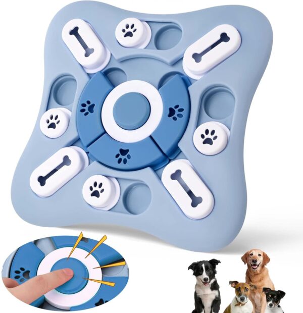 Dog Puzzle Toy, Interactive Dog Toys Slow Feeder Dog Enrichment Toy Squeaky Dog Stimulation Toys for Improving Dog's IQ and Helping Pets De-stress