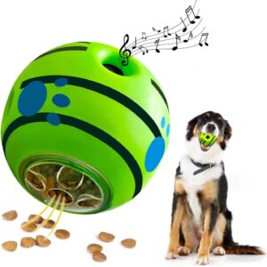 gudong Indestructible Dog Toys,Interactive Dog Toys For Boredom,Giggle Ball For Dogs,Dog Treat Dispenser,Dog Treat Ball,Enrichment Toys For Dogs (5.51 inch)