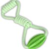 Rope Tug & Treat Dog Toy Strong & Durable for Boredom Relief & Enrichment | Interactive Training for Puppies & Large Dogs | Tough Green Teething Toy | 2-in-1 Pet Play & Exercise | UK Seller