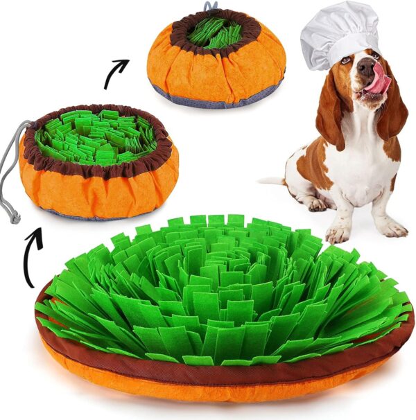 Toykry Snuffle Mat for Dogs, Dog Food Mat, Dog Enrichment Toys, Encourages Natural Foraging Skills for Cats Dogs Portable Travel Use, Dog Treat Dispenser Indoor Outdoor Stress Relief