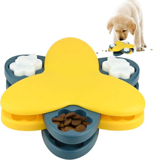 Puzzle Toys for Dogs Training, Puppy Treat Puzzle Toy Funny Feeding, Interactive Dog Toys for Boredom, Treat Dispenser Slow Feeder to Aid Pets Digestion, Improve IQ & Enrichment Activity