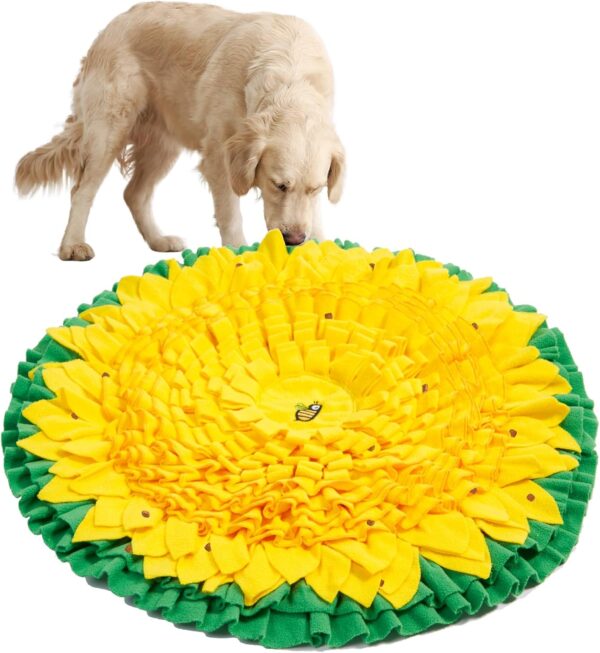 WYSWYG Snuffle Mat for Dogs Large Breed 26.4"*26.4", Dog Enrichment Toys for Puppies to Encourage Natural Foraging Skills, Pet Snuffle Mat for Stress Relief and Slow Feeding